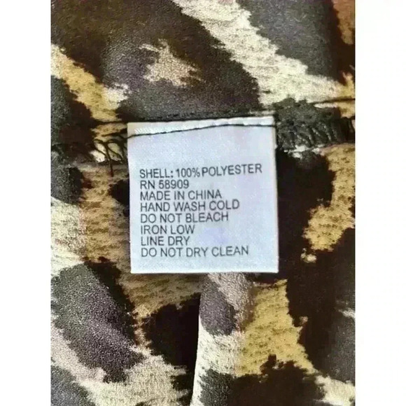 Women's Gianni Bini Leopard Print Kimono with Tassel Trim, size Medium - Picture 4 of 5